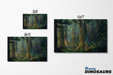 Jurassic Forest - Mounted Art Print